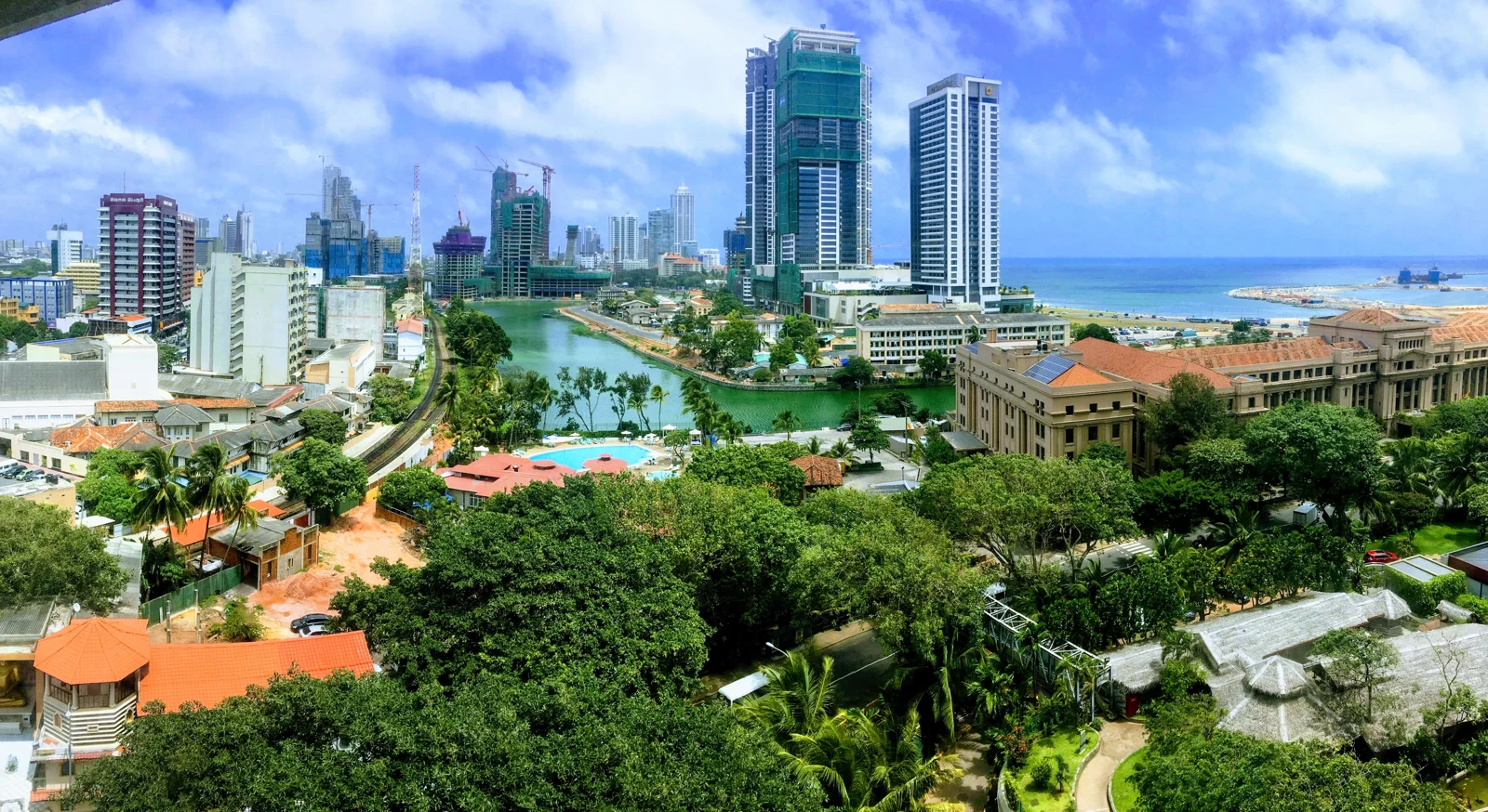 Colombo skyline photographed from Hilton