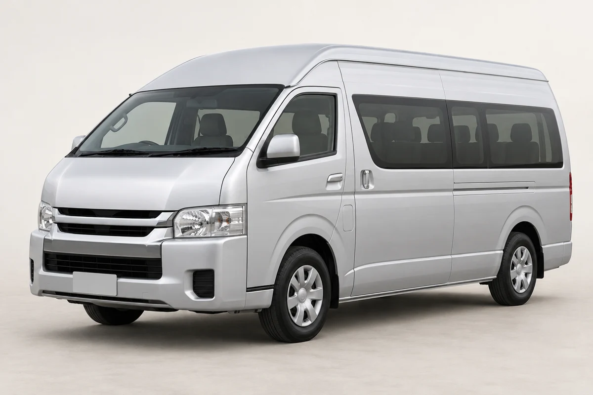 AI-generated illustrative small group van.